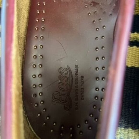 G.H. Bass Weejuns Classic Logan Leather Penny Loafers Burgundy HTF Size 15 Mens - Picture 5 of 7